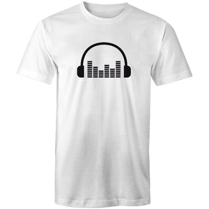 Men's Music Head Phones Sound Bar T-shirt