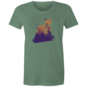Women's Fox In Forest T-shirt