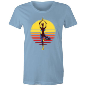 Women's Yoga Sunset T-shirt