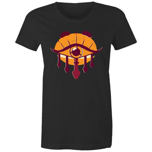 Women's Orange All Seeing Eye T-shirt