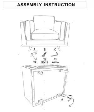 Modern Brown Armchair / Sofa Lounge