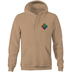 Tie Dye Hippie House Pocket Hoodie Sweatshirt
