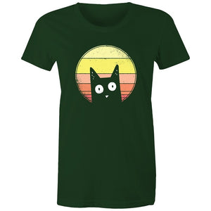 Women's Curious Cat T-shirt