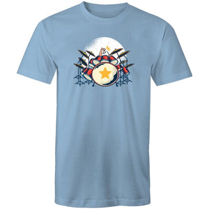 Men's Drum Kit Triangle T-shirt