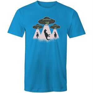 Men's Alien Dinosaur Abduction T-shirt