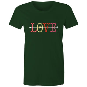 Women's Love With Cupid Arrow T-shirt
