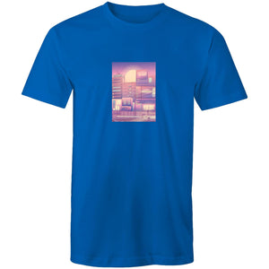 Men's Vaporwave City T-shirt - The Hippie House