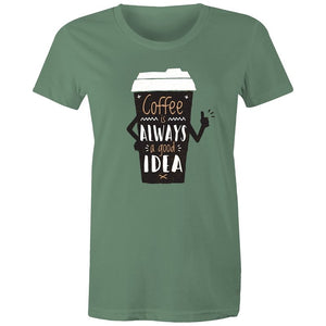 Women's Coffee Is Always A Good Idea T-shirt