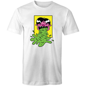 Men's Cartoon Vomit Funny T-shirt