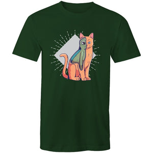 Men's Abstract Cat Alien T-shirt
