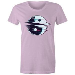 Women's Glitching Yin Yang T-shirt