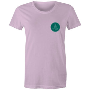 Women's Yoga Logo Pocket Print T-shirt