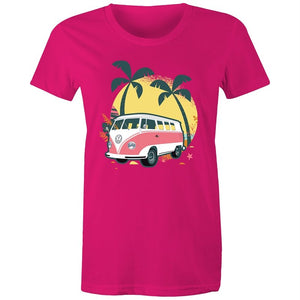 Women's Beach Kombi Van T-shirt