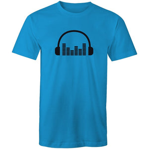Men's Music Head Phones Sound Bar T-shirt