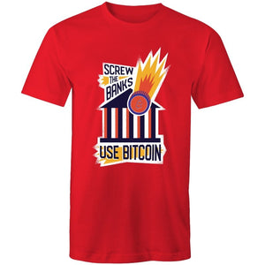 Men's Screw The Banks Use Bitcoin T-shirt