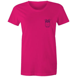 Women's Awake Owl Pocket T-shirt