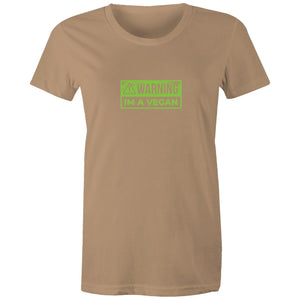 Women's Vegan Warning T-shirt