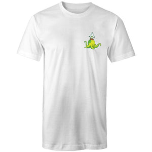 Men's Long Styled Tentacle Monster Pocket T-shirt