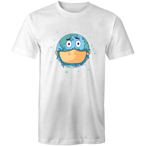 Men's Face Mask Earth T-shirt