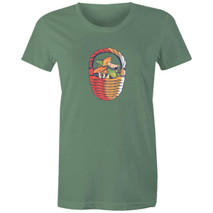 Women's Mushroom Basket T-shirt