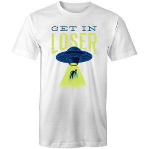 Men's Funny Get In Loser Alien T-shirt