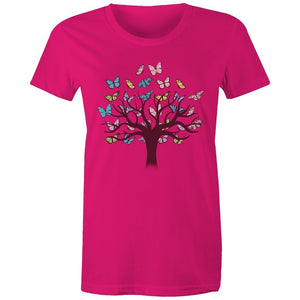 Women's Butterfly Tree Of Life T-shirt