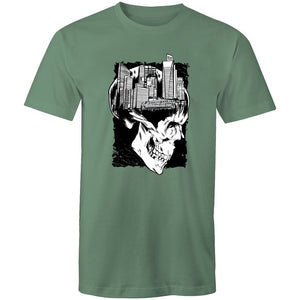 Men's City Skull Creative T-shirt