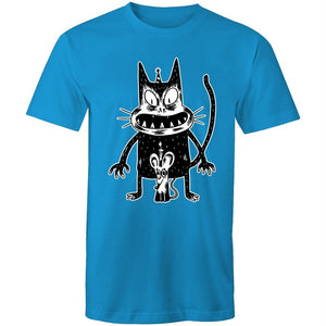 Men's Angry Cat Birthday Printed T-shirt