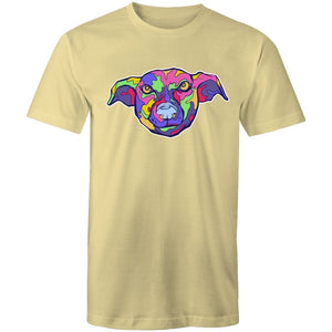 Men's Trippy Multi-Colour Dog T-shirt