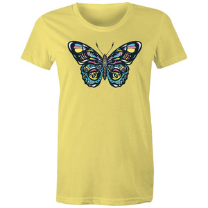 Women's Psychedelic Butterfly T-shirt