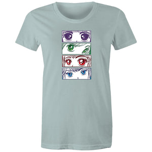 Women's Anime Girl Eyes T-shirt