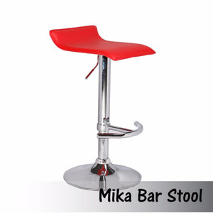 Red Bar Stools With Adjustable Gas Lift