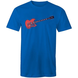 Men's Red Guitar T-shirt