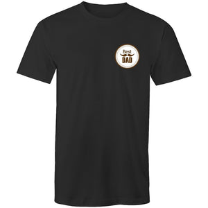 Men's Best Dad Badge T-shirt