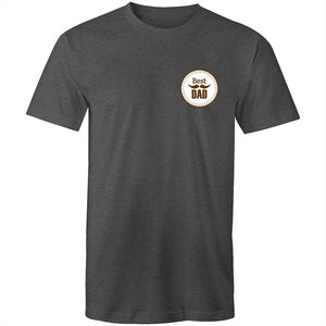 Men's Best Dad Badge T-shirt