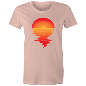 Women's Red Sunset T-shirt