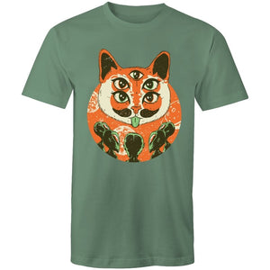 Men's Trippy Cat Alien T-shirt