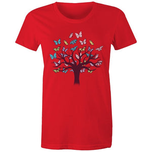 Women's Butterfly Tree Of Life T-shirt