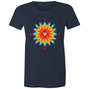Women's Abstract Heart T-shirt
