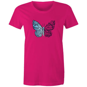 Women's Crystal Butterfly T-shirt