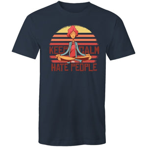 Men's Funny Keep Calm And Hate People T-shirt