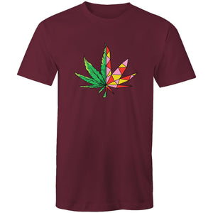 Men's Geometric Hemp Leaf T-shirt