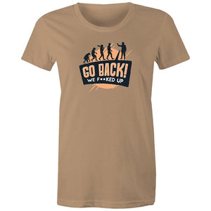 Women's Funny Go Back T-shirt