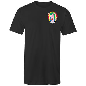 Men's Abstract Hand Fish Pocket Tall Tee T-shirt