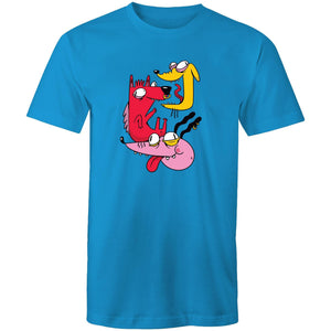 Men's Crazy Dogs Cartoon T-shirt