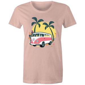 Women's Beach Kombi Van T-shirt