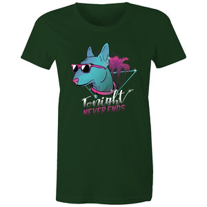 Women's Retro Tonight Never Ends T-shirt