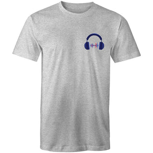 Men's Music Headphones Pocket T-shirt