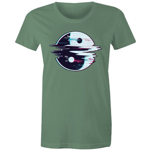 Women's Glitching Yin Yang T-shirt