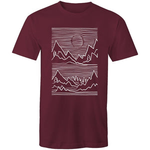 Men's Abstract Mountain Top T-shirt